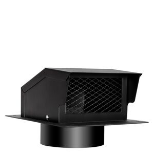 Black Ventilation Hood Steel New